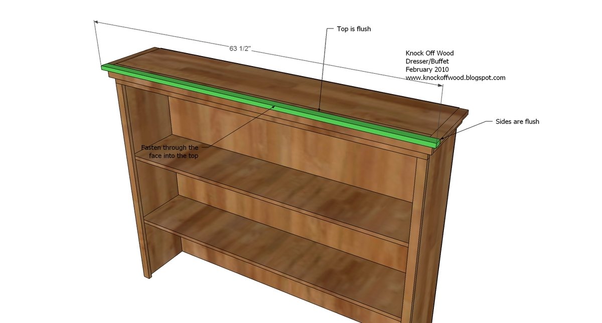 Hutch for the Open Shelf Dresser — step 9