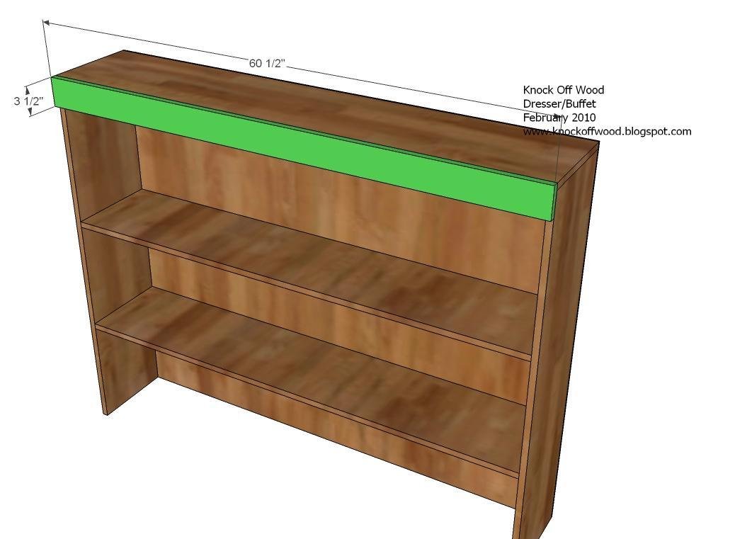 Hutch for the Open Shelf Dresser — step 4