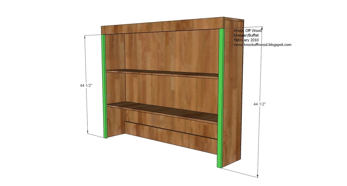 Hutch for the Open Shelf Dresser — step 5