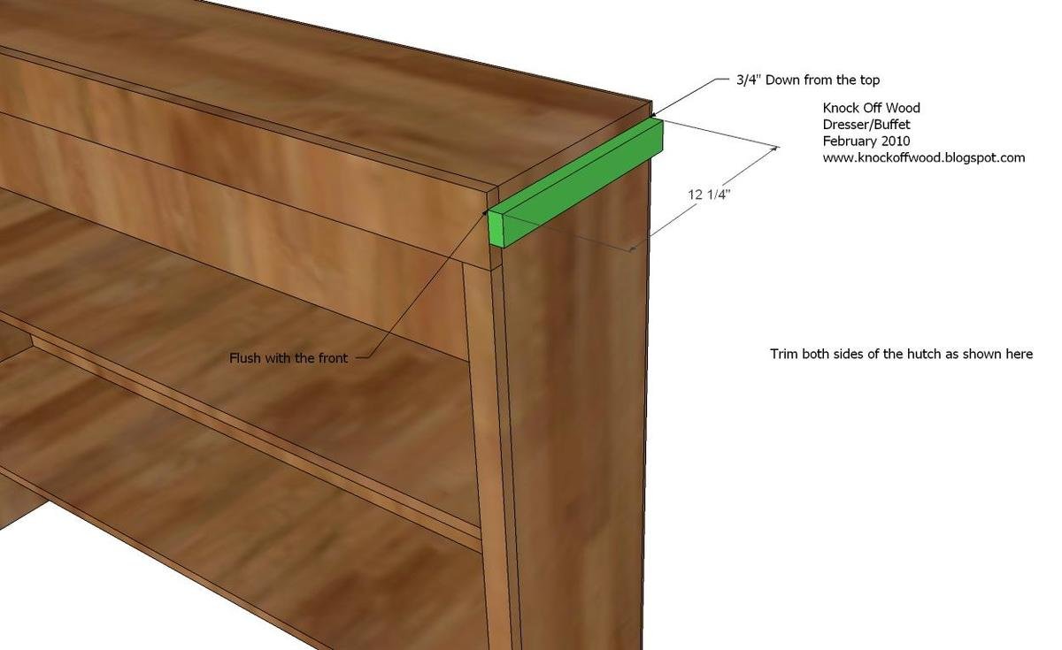 Hutch for the Open Shelf Dresser — step 6