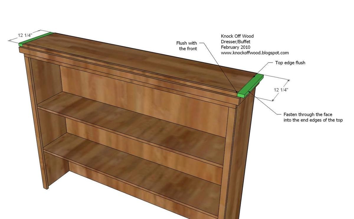 Hutch for the Open Shelf Dresser — step 8