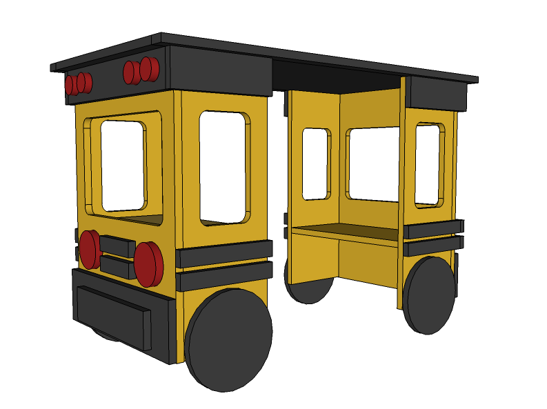 Ice Cream Truck Play Table or Desk — step 11