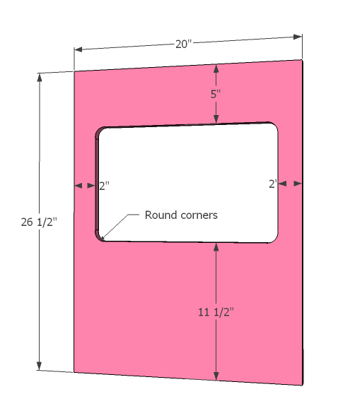 Ice Cream Truck Play Table or Desk — step 1