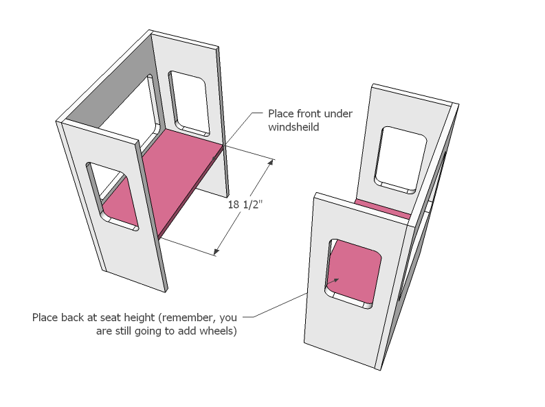 Ice Cream Truck Play Table or Desk — step 3