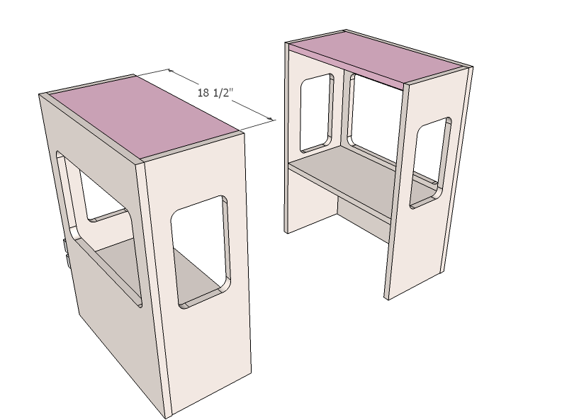 Ice Cream Truck Play Table or Desk — step 4