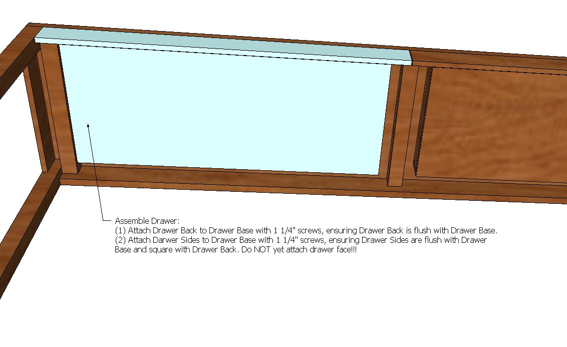 Ikea Besta Burs Inspired Desk (WITH Drawers) — step 4