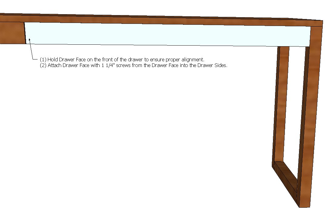 Ikea Besta Burs Inspired Desk (WITH Drawers) — step 7