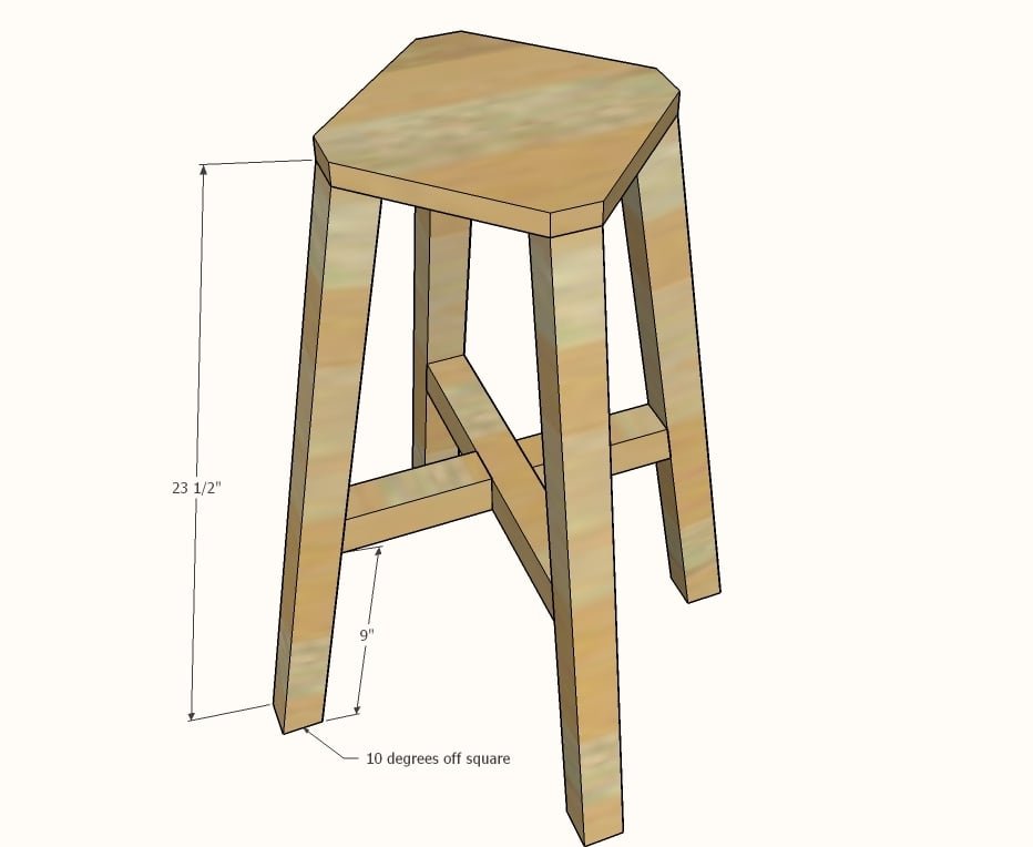 Industrial Adjustable Height Bolt Bar Stool — step 3