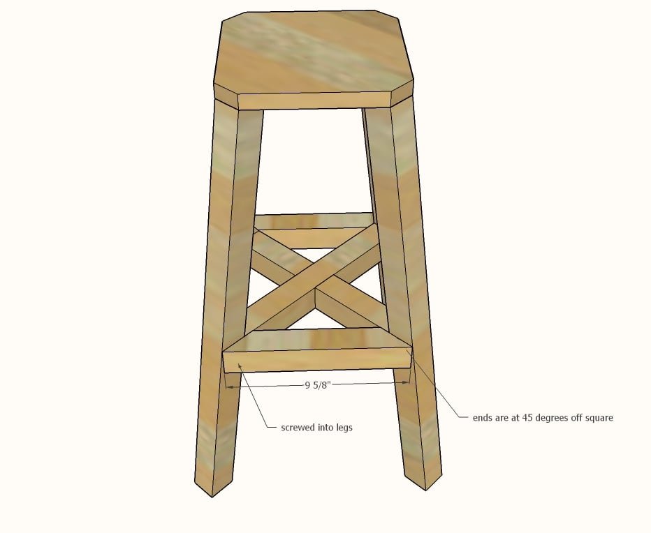 Industrial Adjustable Height Bolt Bar Stool — step 4