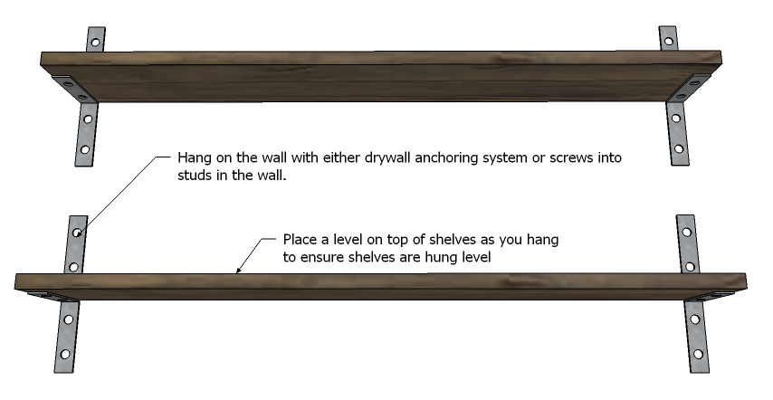 Industrial Chic Reclaimed Wood Shelves — step 2