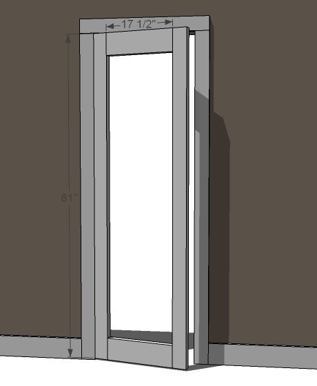 Inset Bookshelf Doorway — step 2