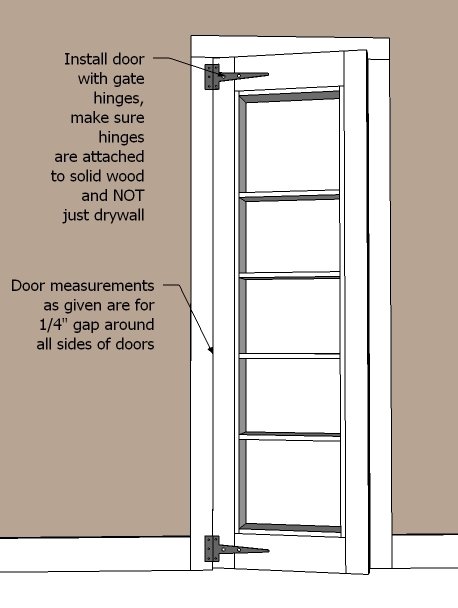 Inset Bookshelf Doorway — step 8