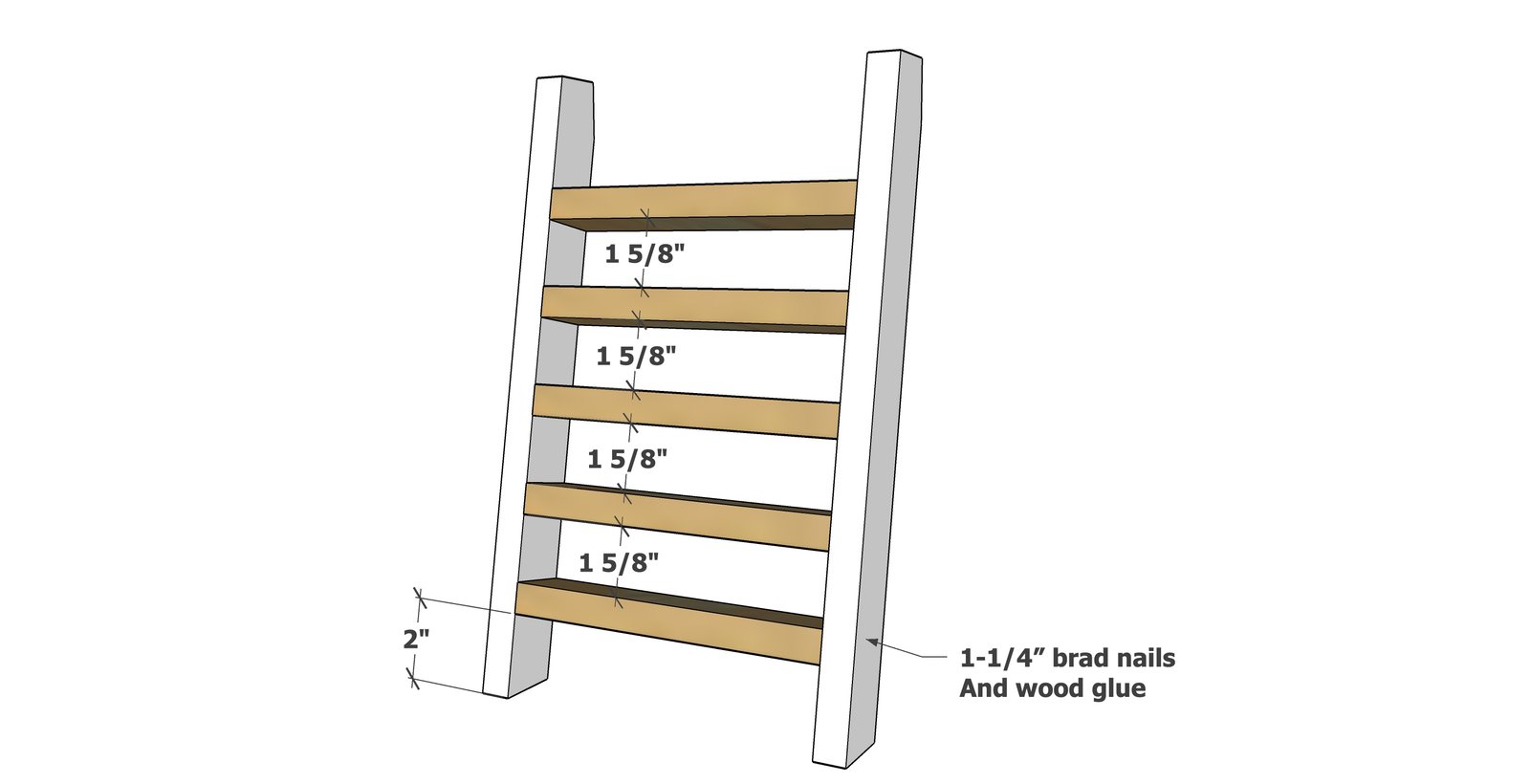 K Cup Holder Ladder — step 2