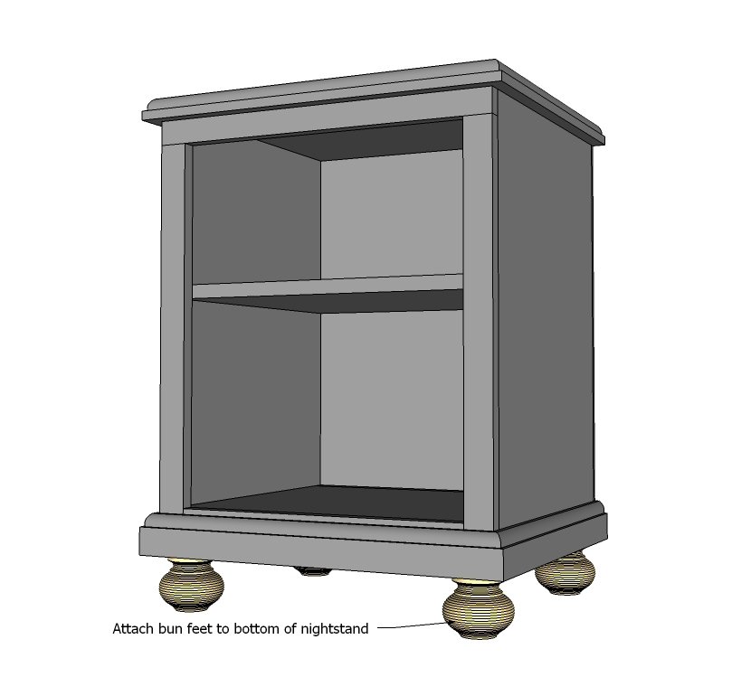 Katie Nightstand Open Shelf — step 5