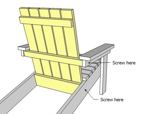 Kid's Adirondack Chair — step 9
