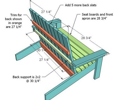 Kid's Adirondack Chair — step 1