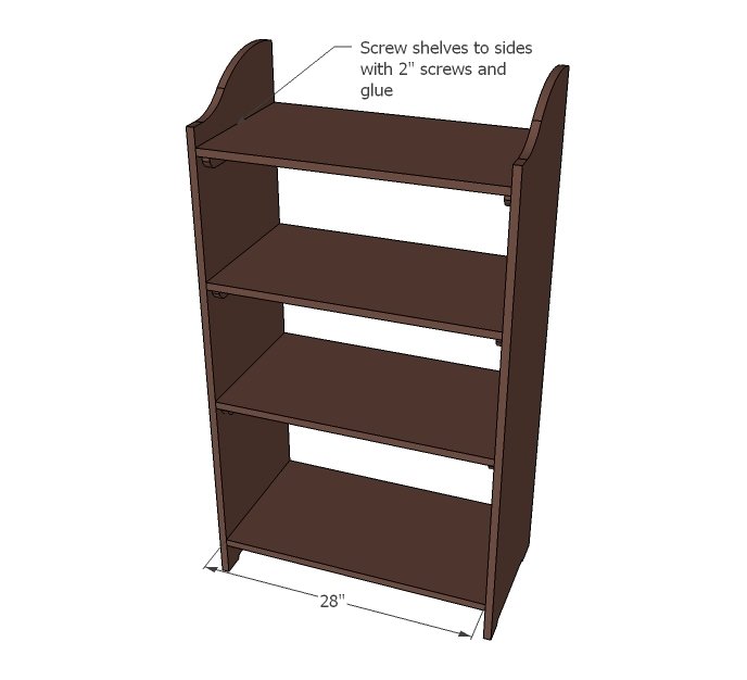Kids Storage Bookshelf — step 3