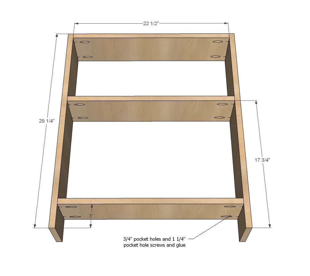 Kids Storage Leg Desk — step 1