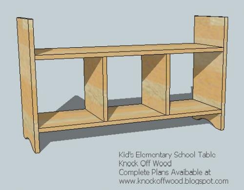 Kids’ Trestle Craft Table with Storage — step 3