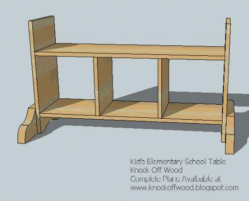 Kids’ Trestle Craft Table with Storage — step 5