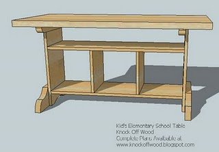 Kids’ Trestle Craft Table with Storage — step 7