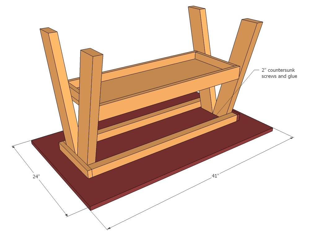 Kids Trestle Style Play Table — step 6