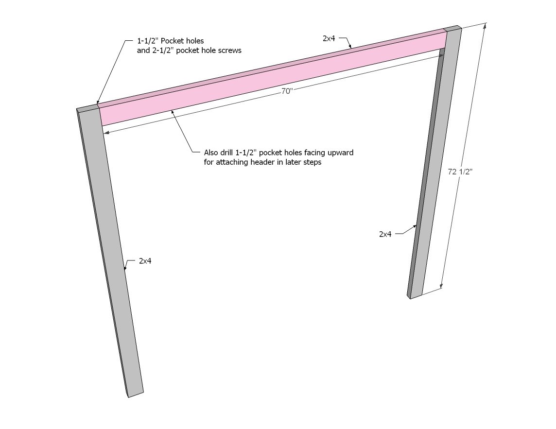 King Panel Headboard — step 1