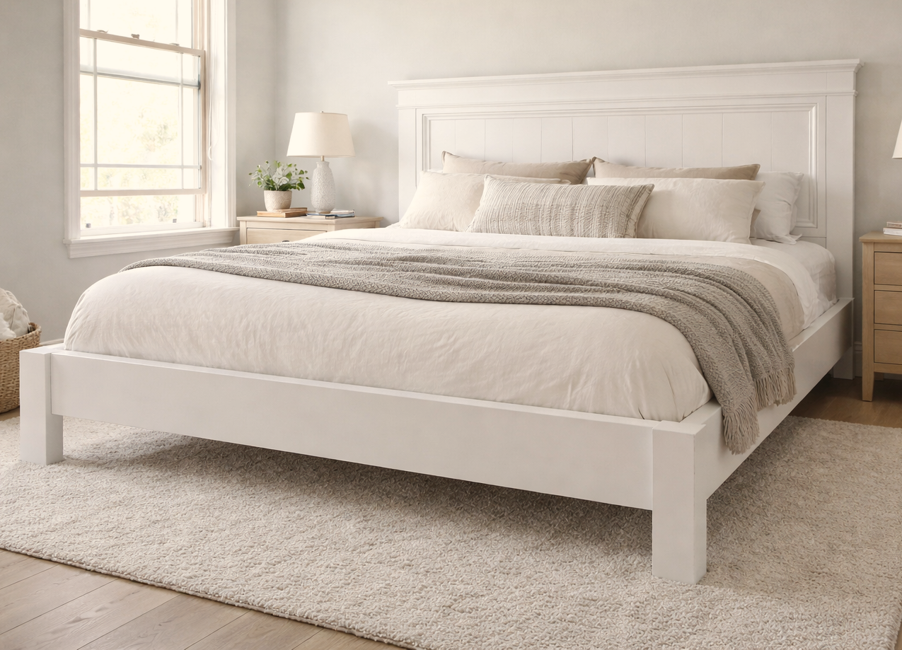 King Size Fancy Farmhouse Bed