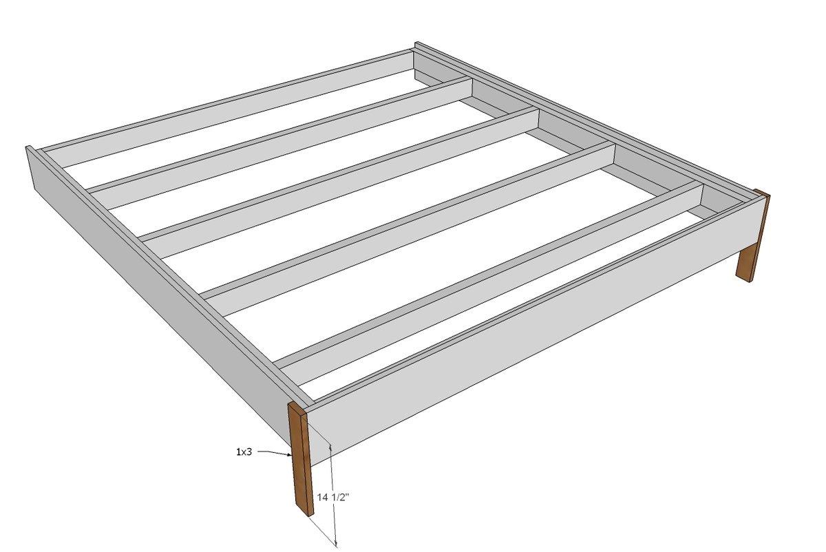King Size Fancy Farmhouse Bed — step 11