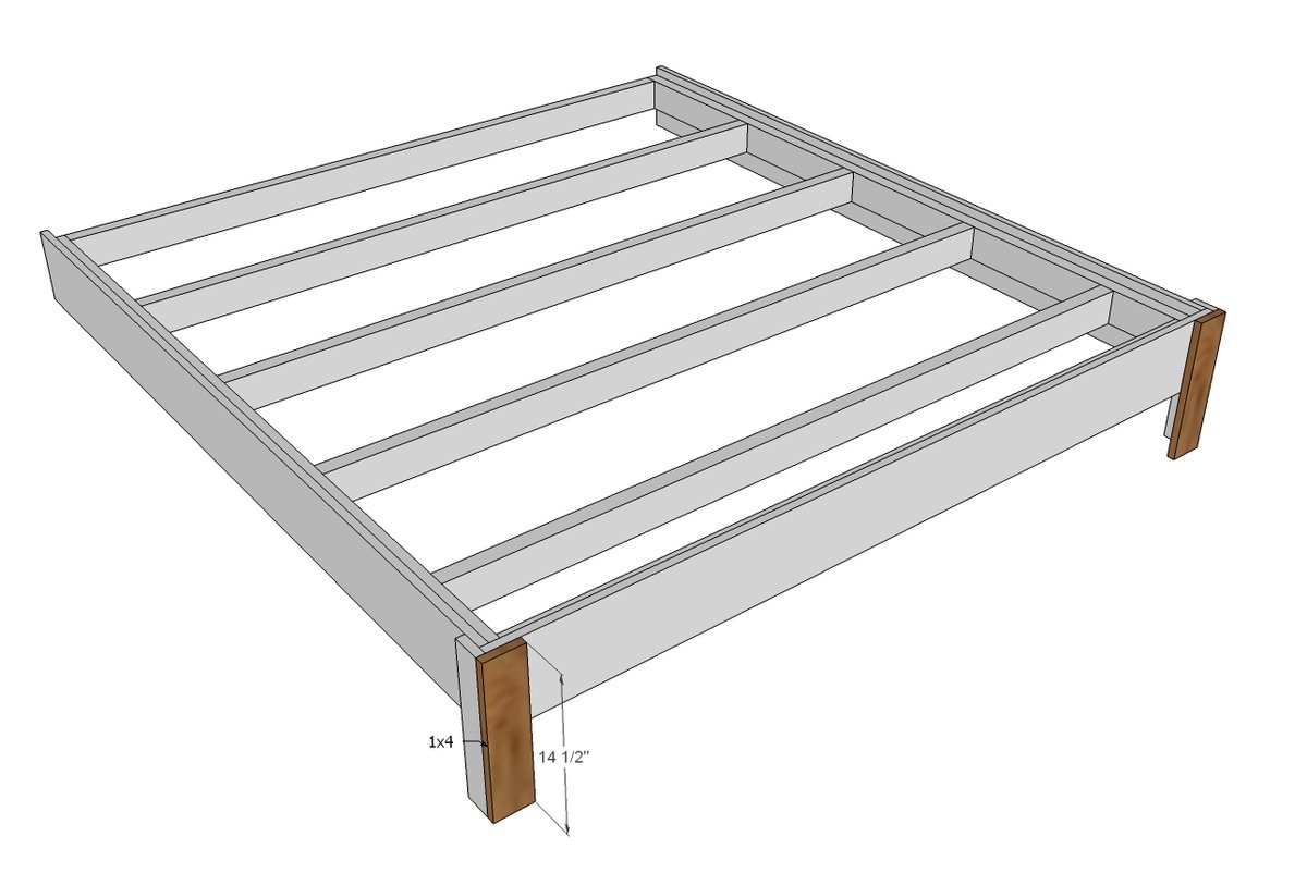 King Size Fancy Farmhouse Bed — step 12