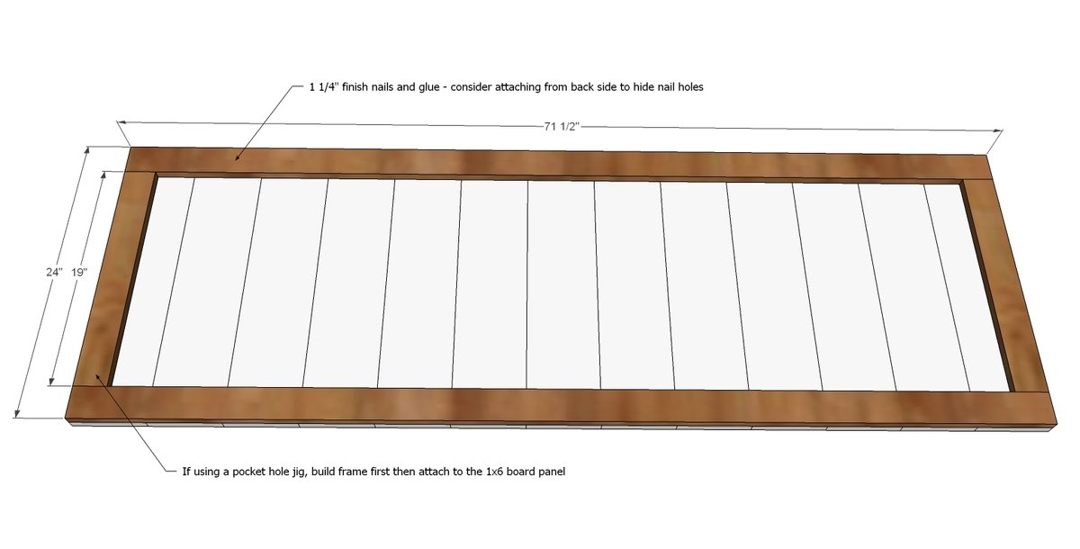 King Size Fancy Farmhouse Bed — step 2