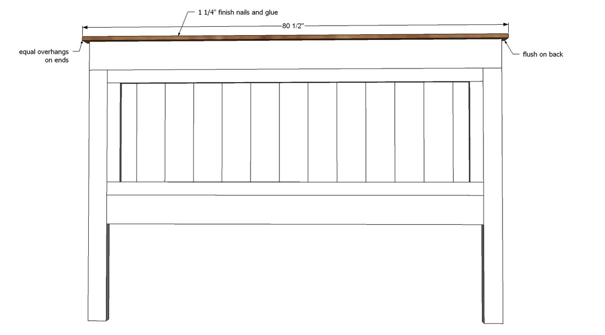 King Size Fancy Farmhouse Bed — step 6