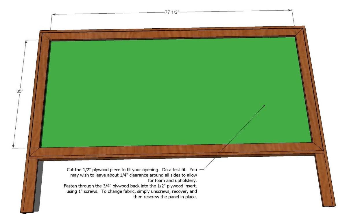 King Size Framed Upholstered Headboard — step 9