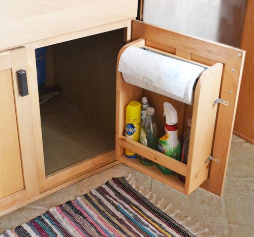 Kitchen Cabinet Door Organizer Paper Towel Holder — step 4