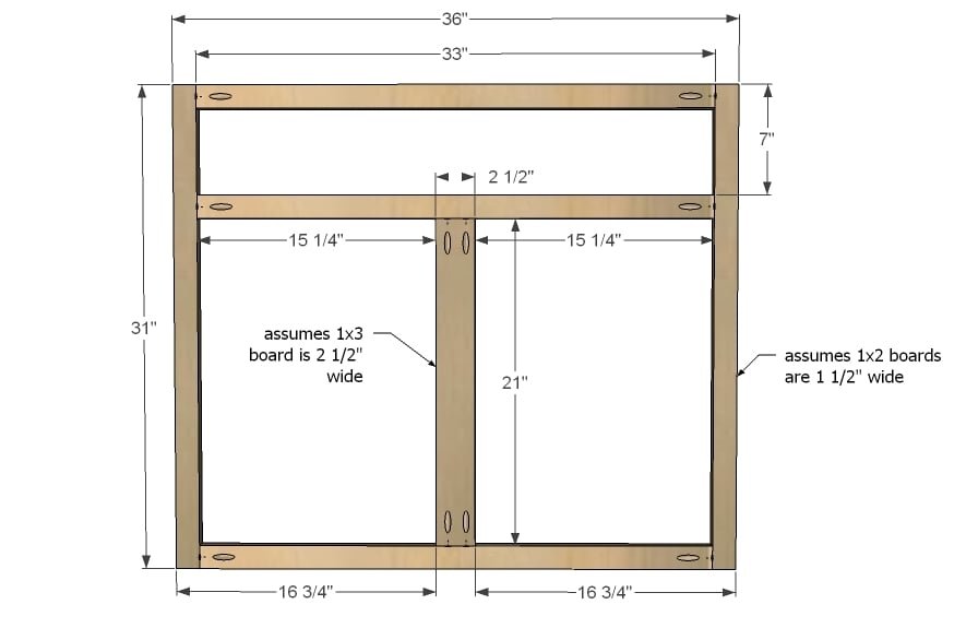 Kitchen Cabinet Sink Base 36 Full Overlay Face Frame — step 4