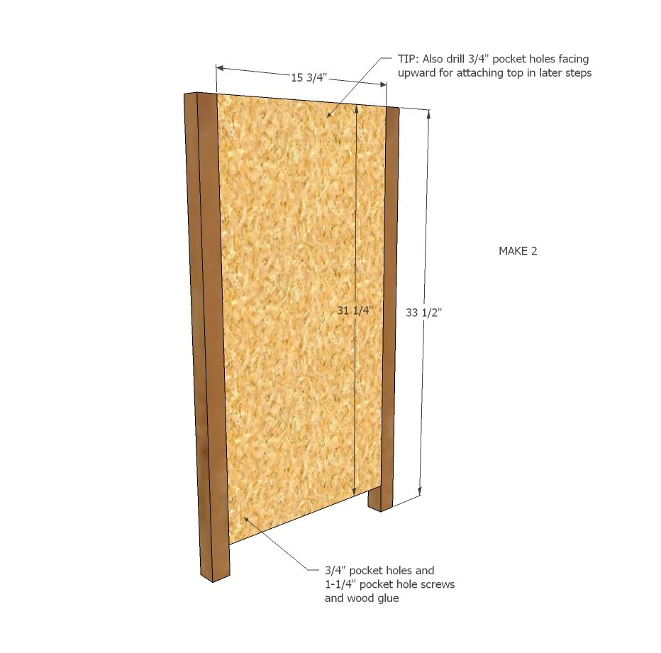 Large 4 Drawer Dresser — step 1