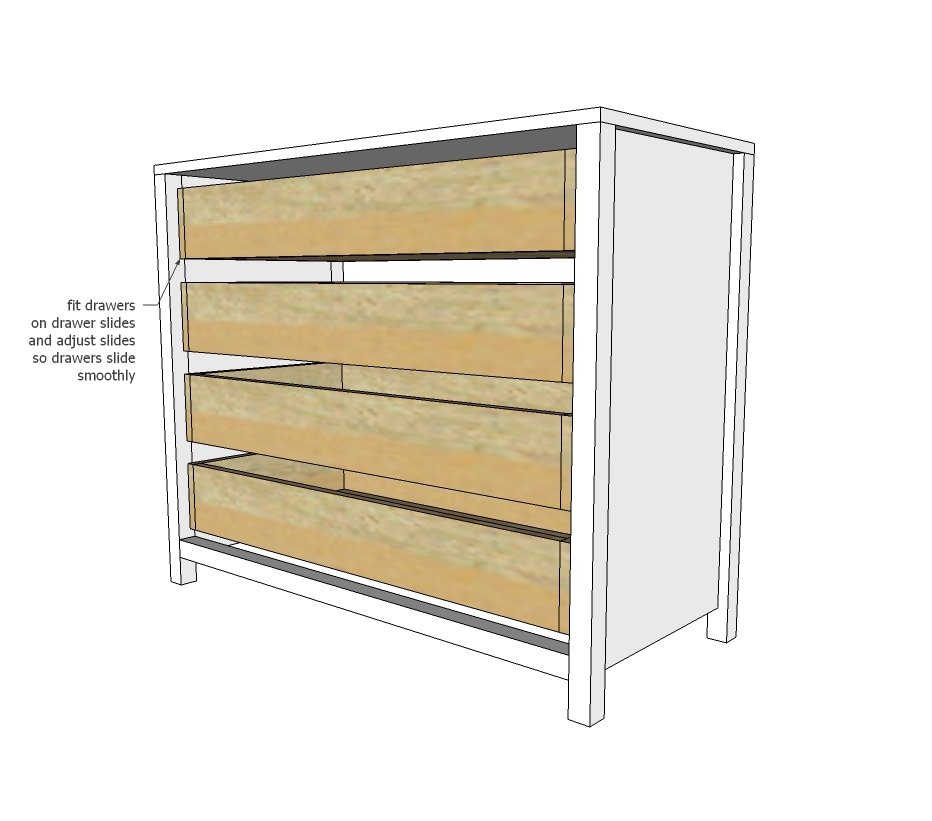 Large 4 Drawer Dresser — step 6