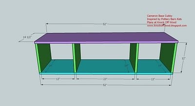 Large Bridge Hutch for the Modular Playroom Storage Media Wall — step 1