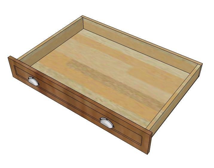 Large Custom Wood Drawer Organizer dimension diagram 1