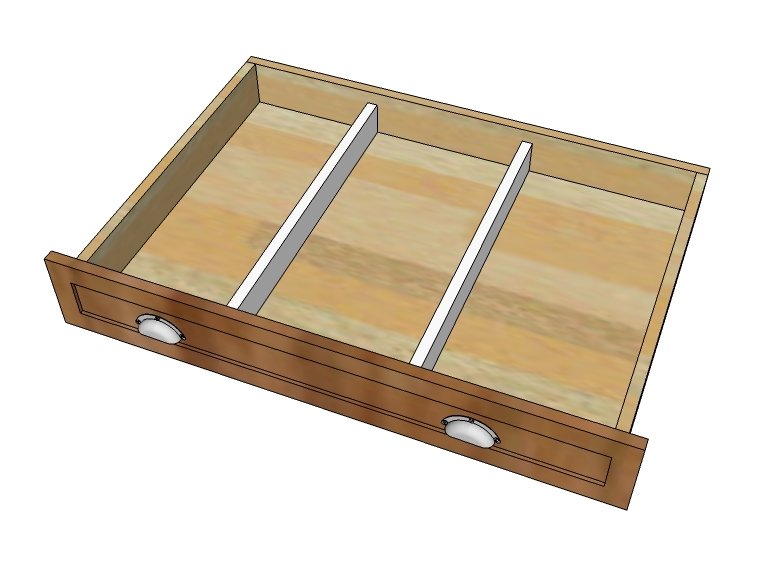 Large Custom Wood Drawer Organizer — step 2