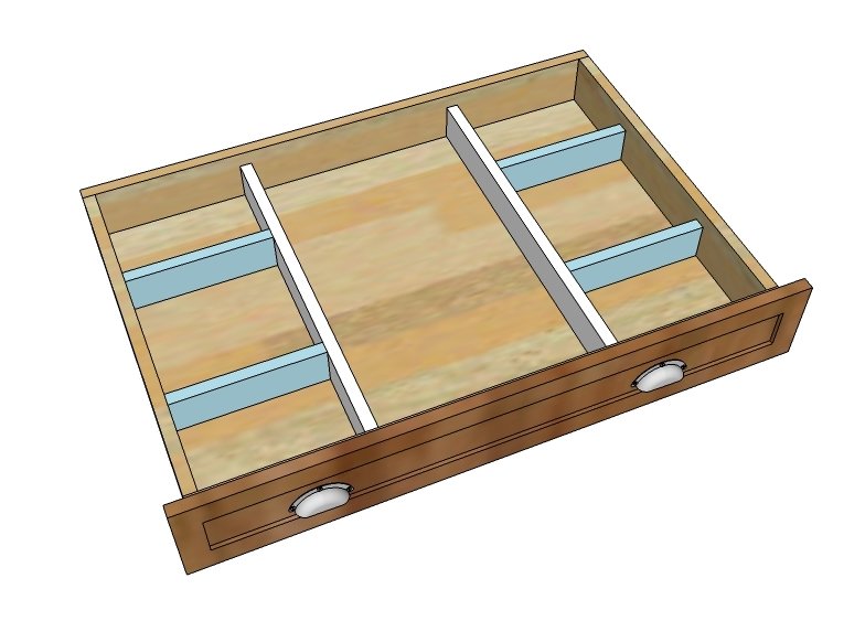 Large Custom Wood Drawer Organizer — step 3