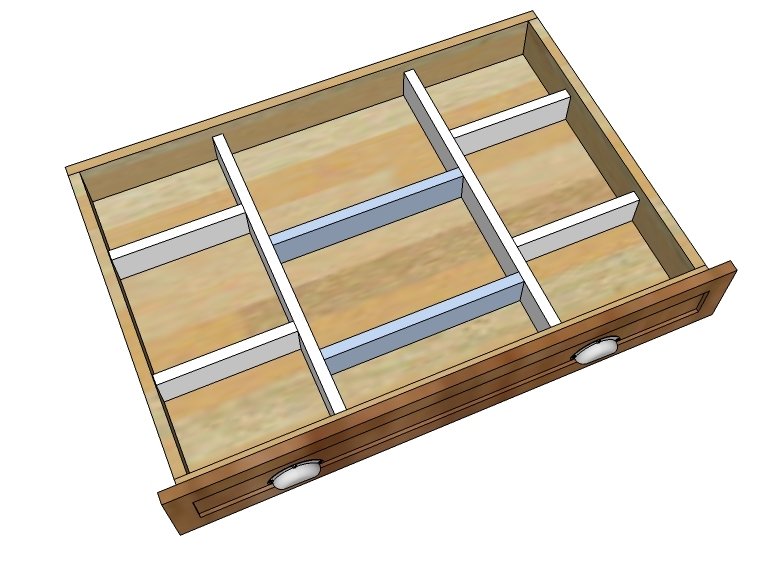 Large Custom Wood Drawer Organizer — step 4