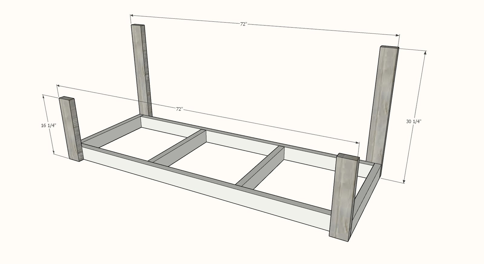 Large Modern Porch Swing Couch — step 3