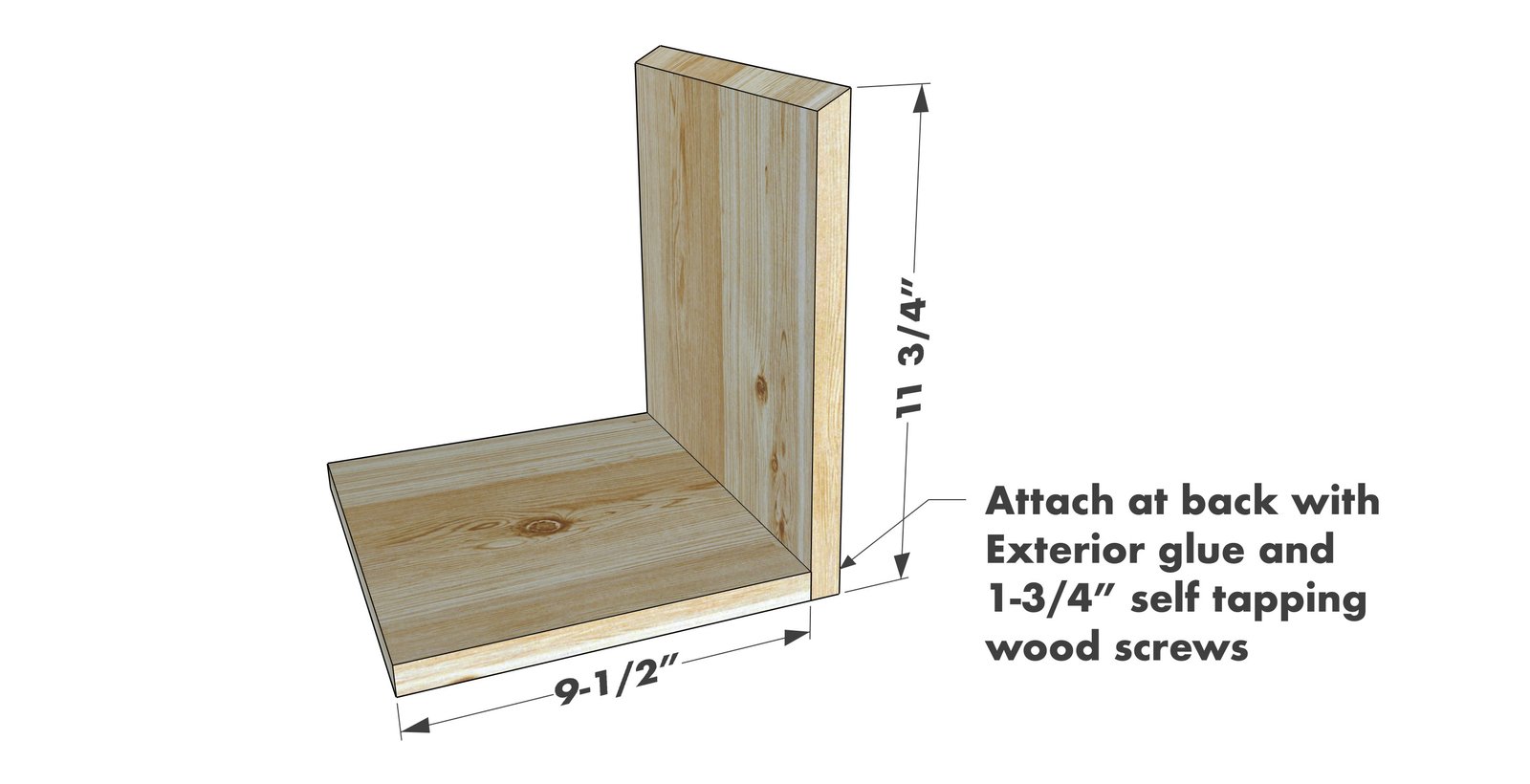 Large Open Bird Nesting House — step 1