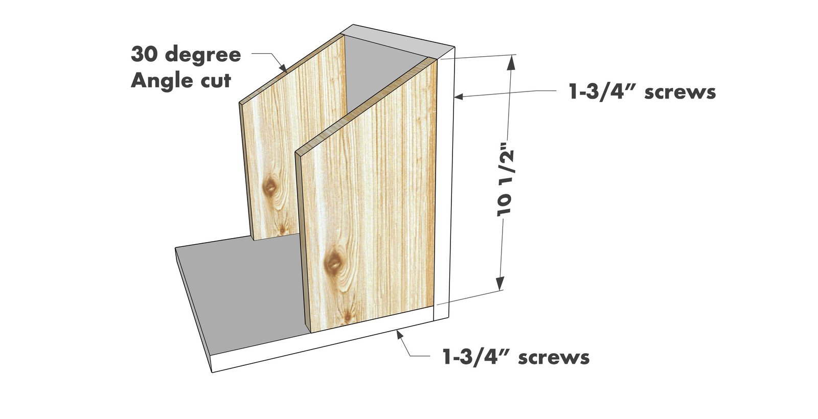 Large Open Bird Nesting House — step 2