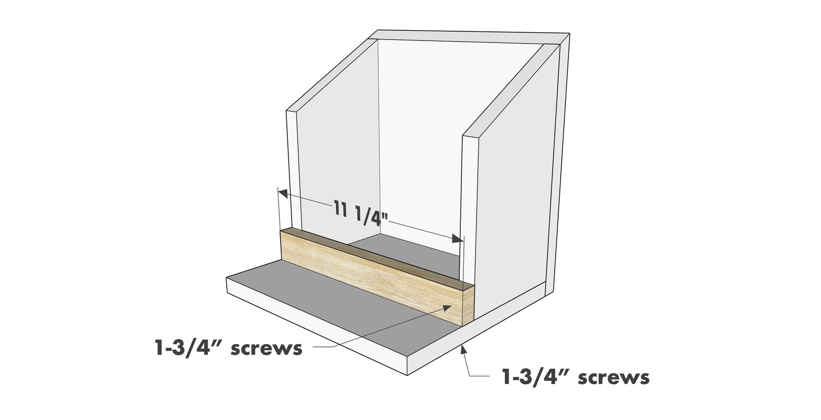 Large Open Bird Nesting House — step 3