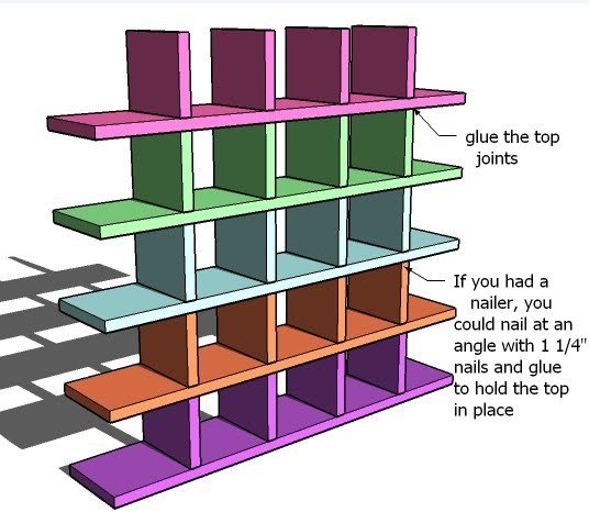 Large Square Wall Cubby Organizer for Small Items — step 2