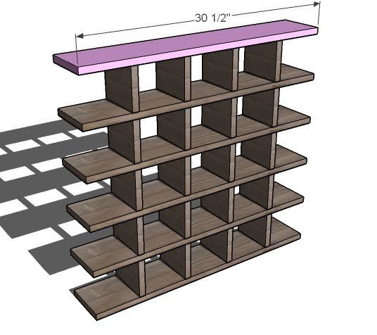 Large Square Wall Cubby Organizer for Small Items — step 3