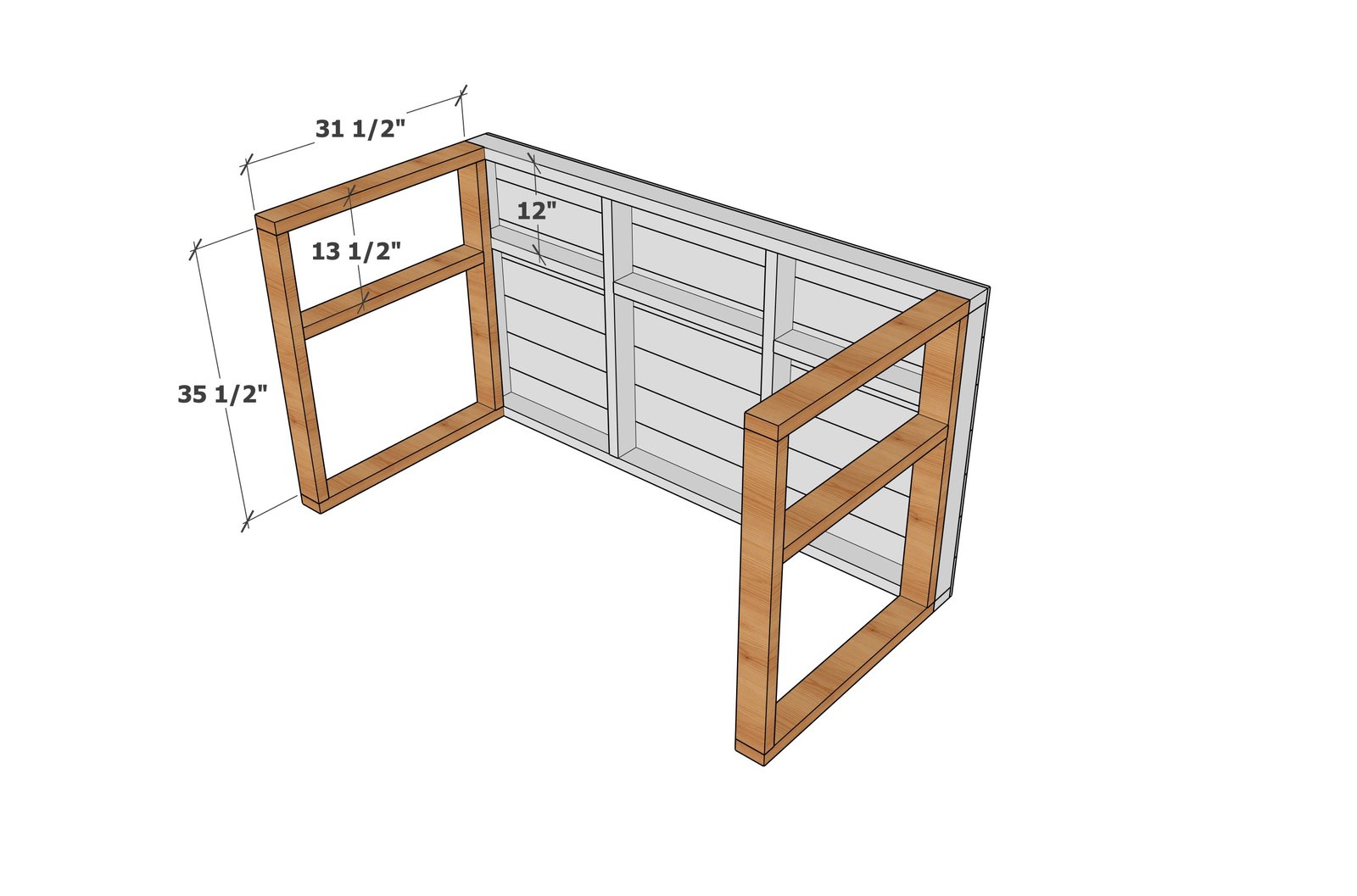 Large Three Sided Outdoor Bar — step 4