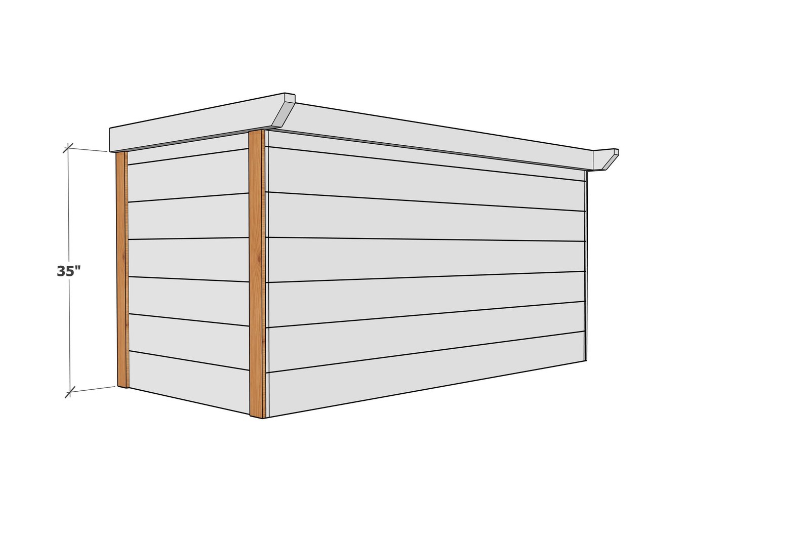 Large Three Sided Outdoor Bar — step 7